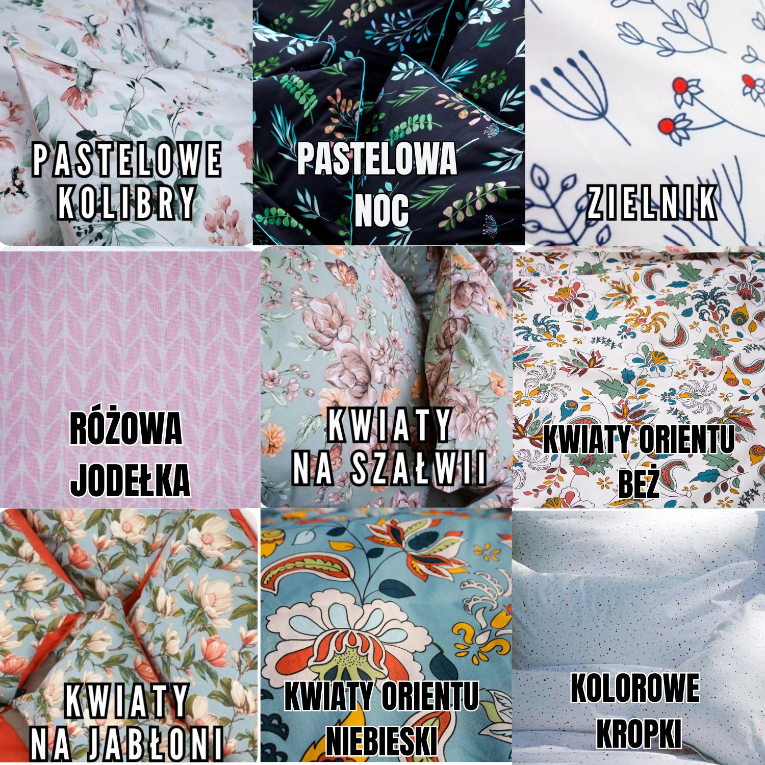 wzory do wybory poszewki