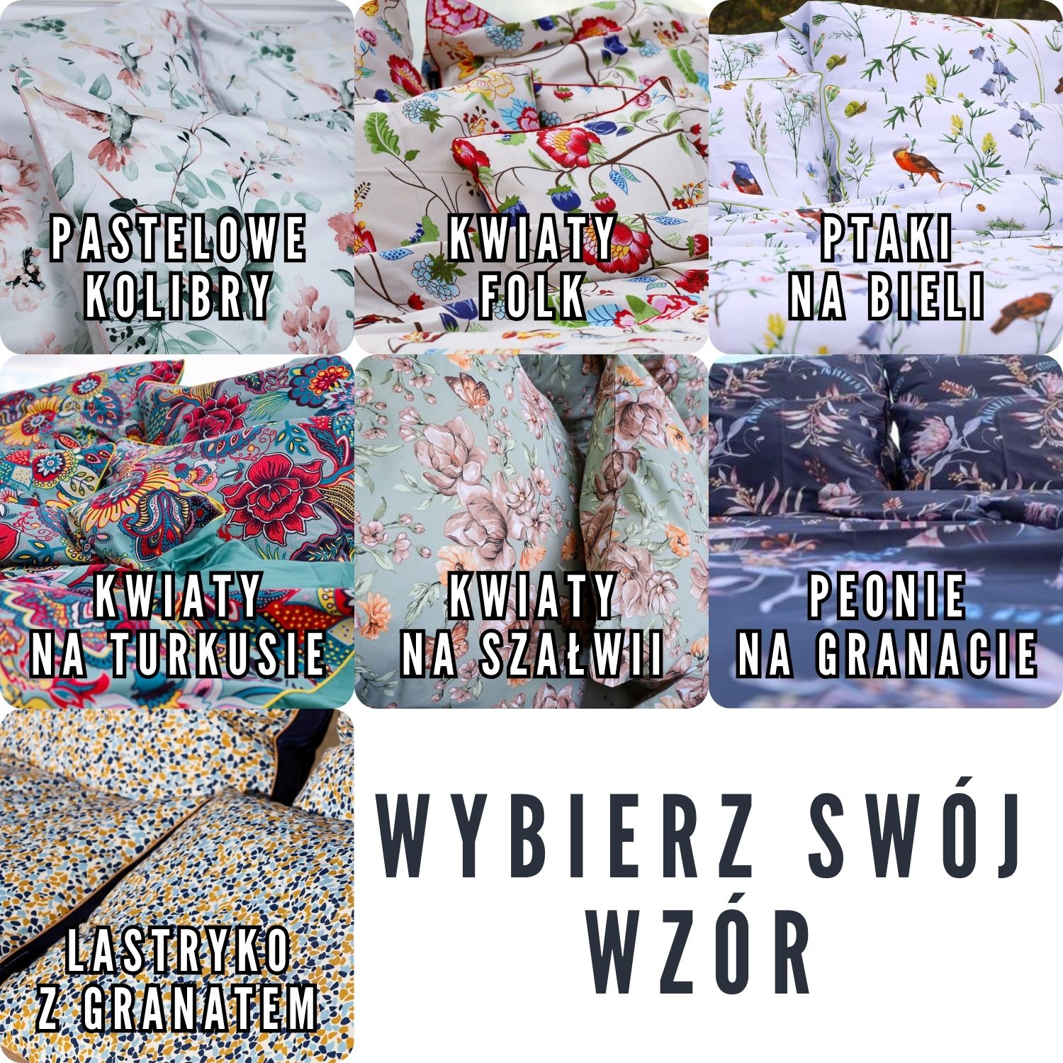 wzory do wybory poszewki