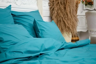 Turkusowe poszewki na pościel. 150x200 / 70x80
