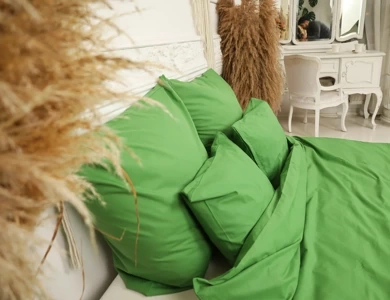 Pościel bawełniana ZIELONA TRAWA 220x200 / 50x60