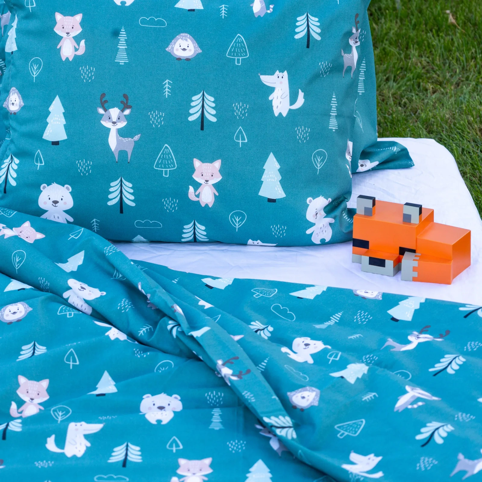 sarenki w lesie pościel bawełniana dla dzieci