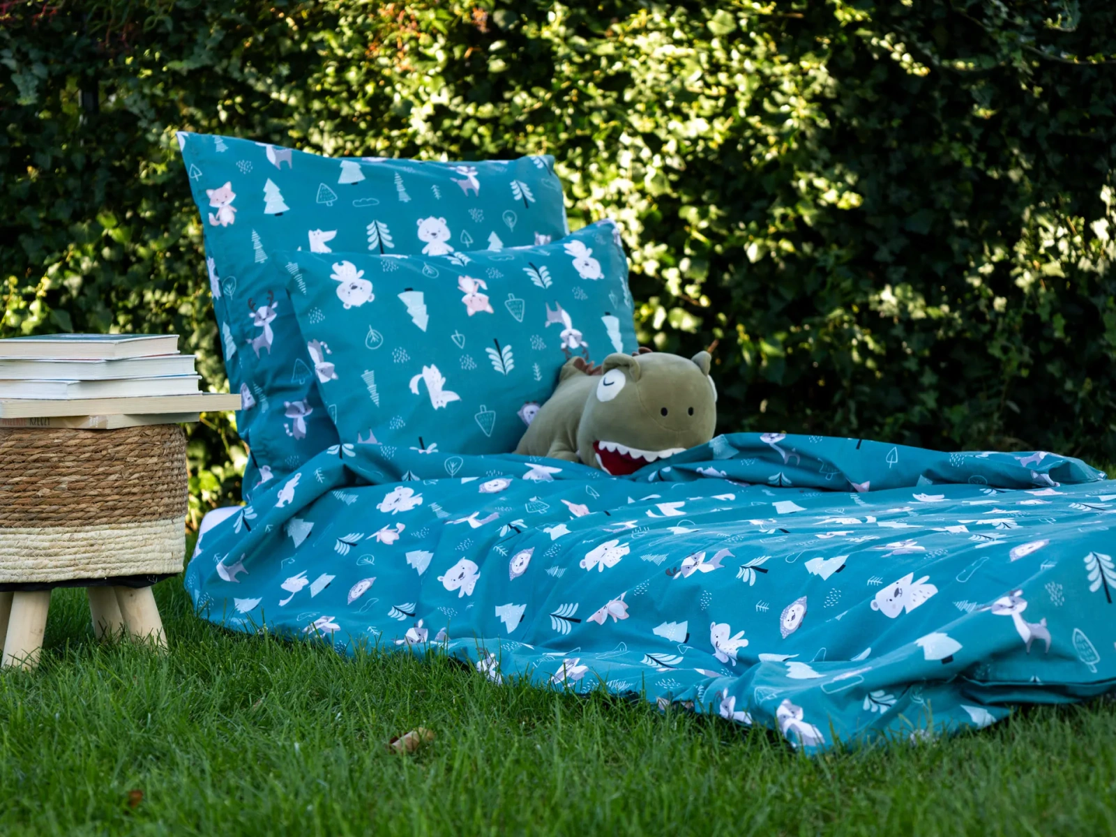 dziecięca  pościel bawełniana las zwierzęta