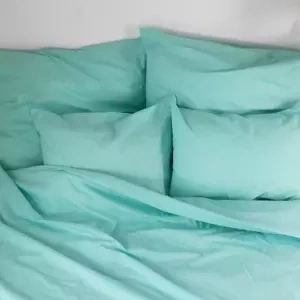 Miętowa pościel bawełniana 220x200 \ 50x60