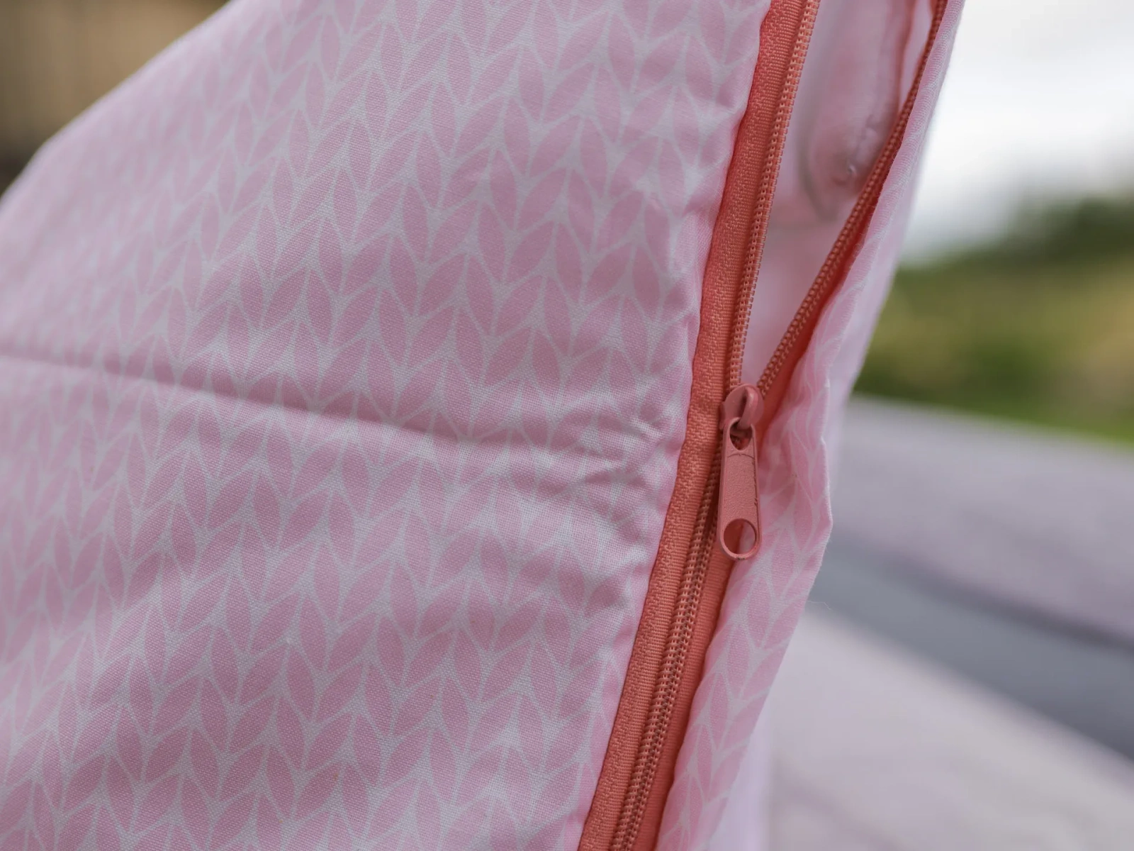  pościel bawełniana różowa jodełka