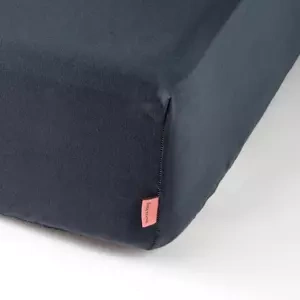 Prześcieradło z gumką, grafitowe 180x200