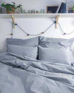 Komplet pościeli jednokolorowej SZARY 200x200 \ 70x80